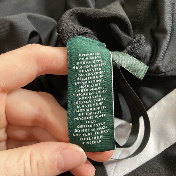 Lauren Ralph Lauren Black Wide‎ Leg Jumpsuit Size 1X Flowy Boho Retro Vibes - Picture 7 of 13